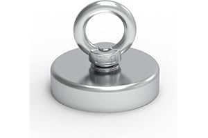 MHDMAG 650lbs High Power Fishing Magnet, Large Magnet Fishing Kit, Super Powerful Magnet with Rare Earth Neodymium for River, Magnetic Fishing, Indoor, Outdoor, Diameter 2.95in (75mm)