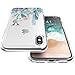 luolnh Compatible with iPhone Xs Max Case,iPhone Xs Max Case with Flower,Slim Shockproof Clear Floral Pattern Soft Flexible TPU Back Cover for iPhone Xs Max 6.5 inch (2018)-Cactus Flower