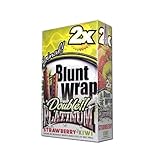 DOUBLE!! PLATINUM CIGAR WRAPS 2 PER PACK STARWBERRY KIWI FLAVOR PACK OF 25