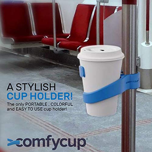Comfycup™ The World's First Portable Public Transportation Cup Holder