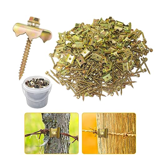 100pcs 2inch Wire Fencing Staples,Steel Fencing Staple for Softwoods