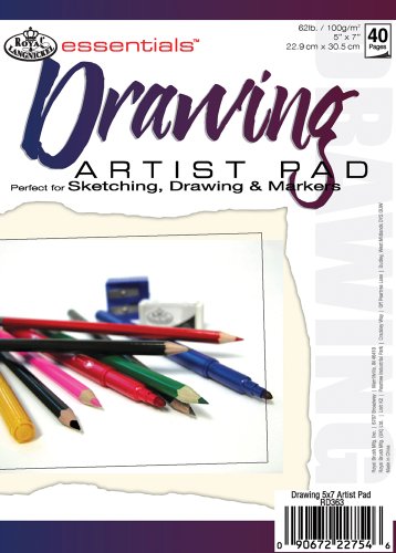Essentials Drawing Artist Paper Pad 5"X7"-40 Sheets