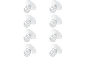 GOCROWEEN Flange Inserts 17mm 8PC Compatible with Momcozy S12 pro/S9 pro/S9/S10/S12/Medela/TSRETE/Spectra/Bellababy etc 24mm Wearable Breast Pump, Reduce 24mm Tunnel Down to Correct Size