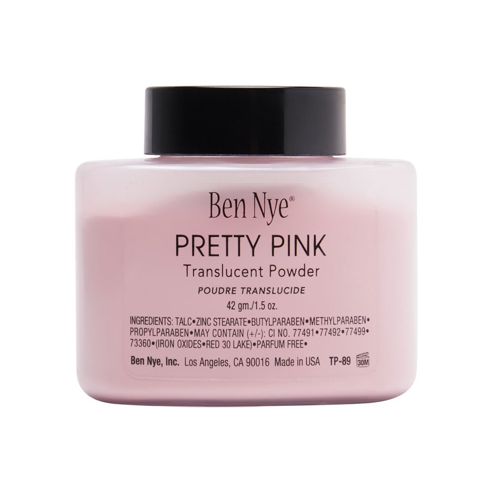 Ben Nye Translucent Face Powder Prettey Pink 1.5oz/42 Gm/bottle