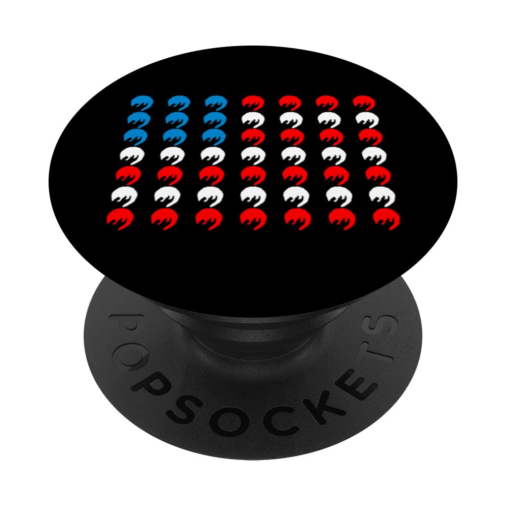 Pangolin Animal American Flag Independence Day 4th Of July PopSockets Swappable PopGrip