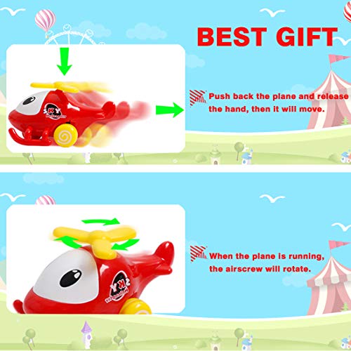 image for BeOne Toy Cars for Kids, 6pcs Pull Back Cars Push and GO Cars Toys for
