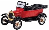 Motor Max 1925 Ford Model T Touring Convertible, Red 79328PTM - 1/24 Scale Diecast Model Toy Car