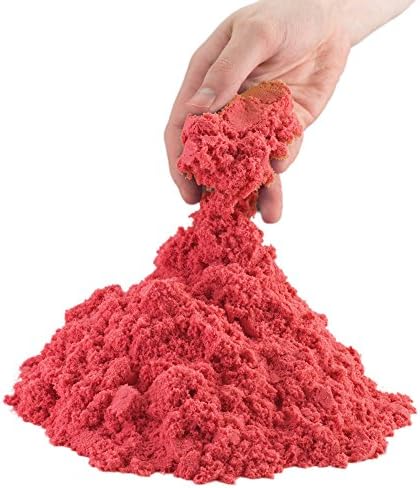 Motion Modeling Sand Play Sand for Kids by Toydaloo, 2 lb. Refill Package (Red)