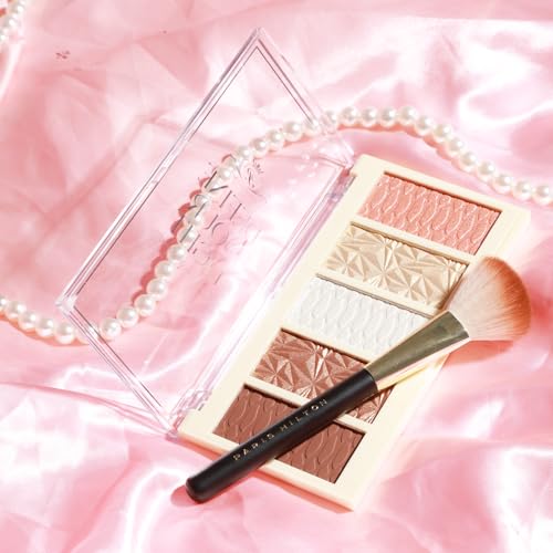 Paris Hilton Define Your Light Face Palette – Highlighter, Blush, Bronzer & Waterproof Contour – All-In-One Sculpting Kit with Makeup Brush – Glowing & Radiant Finish – Suitable for All Skin Type –1pc