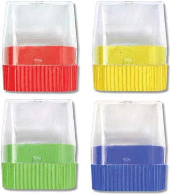 Wholesale Assorted Manual Pencil Sharpeners in Bulk 96 Packs for School, Kids, Teachers - Use for Colored Pencils, 2 Pencils, Crafts, Art Classrooms, Camp