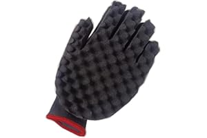 miduoidn Curly Hair Barber Gloves Sponge Waves Twists Braiders Portable Salon Travel Styling Hairstyling for Artists Beginner