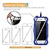 2 in 1 Cell Phone Lanyard Neck Strap Case Universal Smartphone Necklace Shockproof Cover with ID Card Slot Holder for iPhone X 8 7 6 6S 5 SE iPod Touch Samsung Galaxy S8 S7 S6 Edge (Dark Blue)