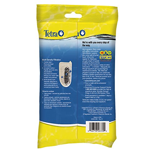 Tetra Carbon Filters 2 Count, For aquariums, Medium, Fits Tetra Whisper