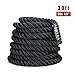 ZELUS Battle Ropes Pure Poly Dacron Exercise Ropes - 1.5/2 inches Diameter 30/40/50 ft Length Exercise Training Battle Rope for Strength and Conditioning Workouts (1.5 Inches X 30 ft)