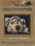Pounce Tiger Fractal Cross Stitch Pattern by