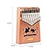 QStyle Kalimba 17 Key Thumb Piano Include Tuning kit Hammer and Study Instruction & Simple Sheet Music Suitable for kids Adult Beginners, Professionals - Perfect Christmas Halloween Gift (unicorn)
