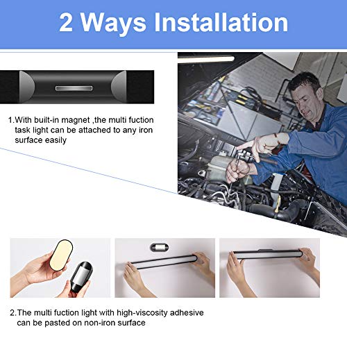 LED Closet Light, Under Cabinet Light Closet Lights Battery Operated, Wireless and Rechargeable for Stairs, Wardrobe, Kitchen, Hallway