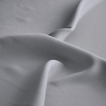 TOLKO Modestoff | Dekostoff universal Stoff zum Nähen und Dekorieren | Blickdicht, knitterarm | Meterware (Grau)