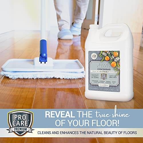 ProCare Citrus Floor Cleaner Concentrate (Made in USA) Vinyl, Wood