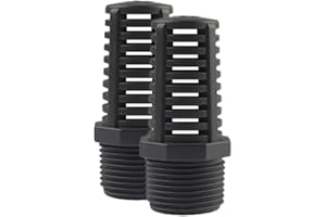 TOMEX 1 Inch Threaded Suction/Overflow Strainer, Screen Strainer 1 Inch (2 Pack)