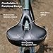 Bike Seat Cushion – Bicycle Accessories for Men and Women – Big Comfort Saddle. Universal Cycling Seats. Most Comfortable Saddle Accessory. Cushioned for Mens or Womens Suspension, Spin, or Cruiserthumb 4