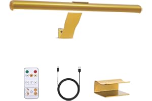 HOFUY Led Picture Light Wireless with Remote Control, 16” Metal Rechargeable Painting Light, Dimmable Accent Light with Timer for ictures Painting Gallery Dartboard Frame Portrait