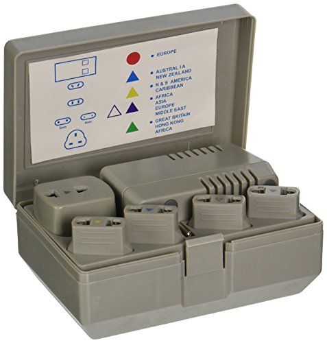 Power Bright TK1650 Voltage Converter Travel Kit, With 5 Adapters For Electric Outlets World-Wide