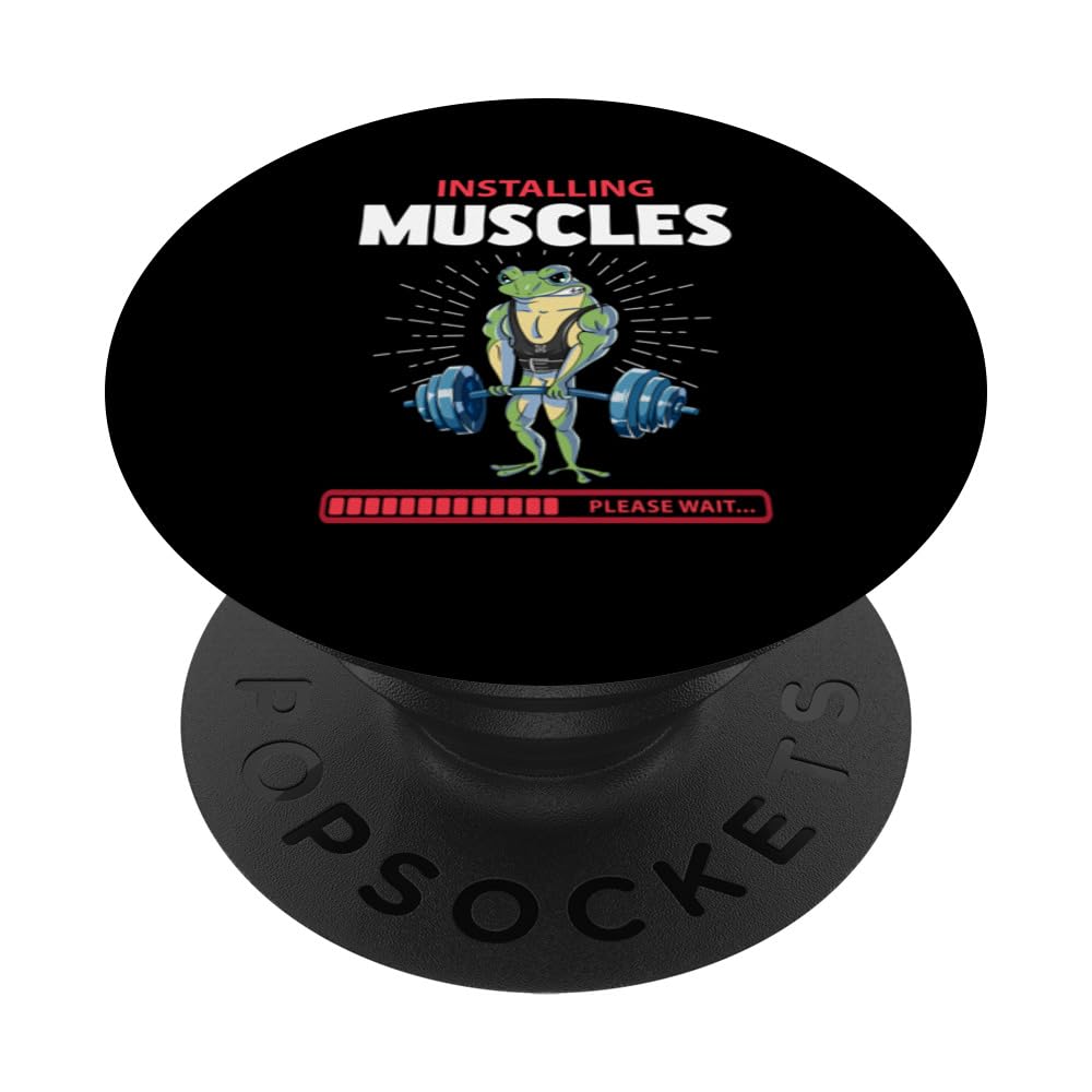 Frog Deadlift Fitness Gym Weightlifting PopSockets Swappable PopGrip