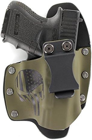 Infused Kydex USA: Punisher OD Green IWB Hybrid Concealed Carry Holsters for More Than 200 Different Handguns. Left & Right Versions Available.