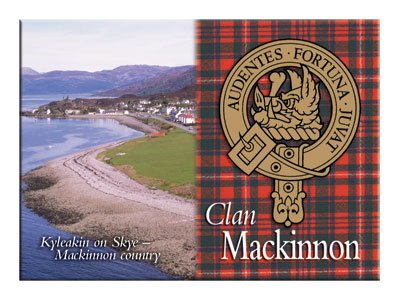 MacKinnon Scottish Clan Metallic Picture Fridge Magnet