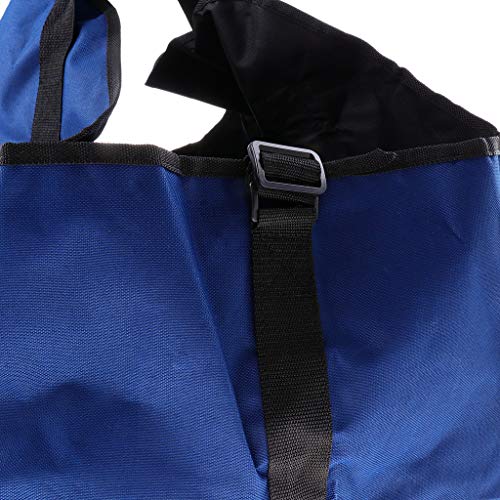 Prettyia Foldable Camping Storage Bag Firewood Rack Firewood Carrier with Adjustable Strap and Handles Outdoor Helper - Blue