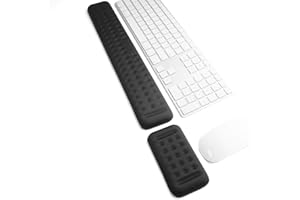 Vaydeer Wrist Rest for Keyboard and Mouse, Computer Ergonomic Wrist Support Pad, Soft Memory Foam Arm Cushion for Desk, Palm 