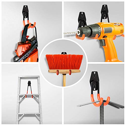 Garage Storage Utility Hooks, 8 Pcs Heavy Duty Hooks for Organizing