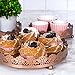 Sophia Metal 3 Piece Serving Tray Set Color: Rose Gold