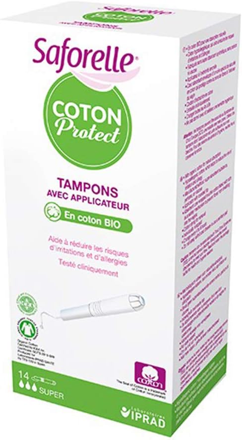 Saforelle Coton Protect 14 Tampons Super with Applicator