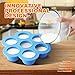 Instant Pot Accessories Silicone Egg Bites Molds - Fits 5 6 8 qt Pressure Cooker, Storage Container and Ice Cube Trays with Clip-on Lid for Homemade Baby Food, Vegetable & Fruit Purees, BPA Free