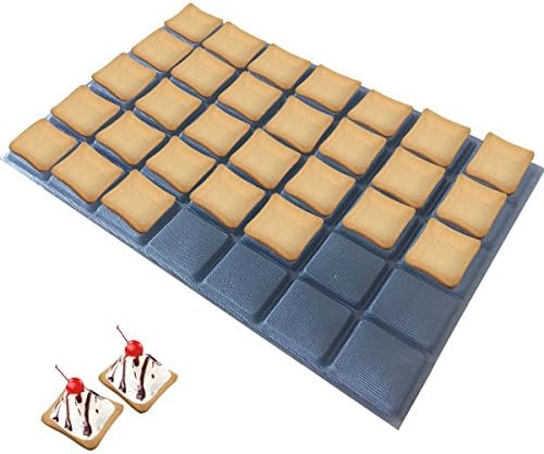 Silicone Bread Forms |Square Shape Bread Molds | Non Stick Bakery Tray | Silicone Coated Fiber Glass (35 Caves Tata Square Shape)