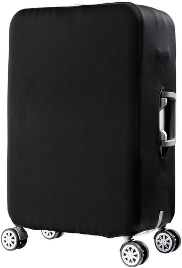 Black Luggage Cover Spandex Elastic Water Resistant Travel Suitcase Cover Protector