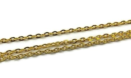 SiAura Material ® - 10m vergoldete Gliederkette 3x2,5mm Schmuckkette