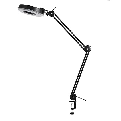 Lampada Da Trucco A Led 5 X Lampada Con Lente Dingrandimento Da Tavolo Con Clip Per Illuminazione E Ingrandimento 220 240 V 15 W