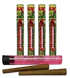 Cyclones Pre Rolled Strawberry Hemp Cones (4 Packs) with Rolling Paper Depot Kewl Tube