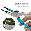 Booms-Fishing-X5-Aluminum-Fishing-Pliers-Resistant-Saltwater-for-Cutting-Braid-Line-and-Remove-Hooks-with-Coiled-Lanyard-and-Belt-Holder-Sheath