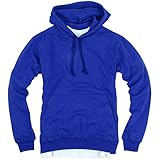 ililily Canvas Long Sleeve Pullover Hooded Cotton Lightweight Sweatshirt