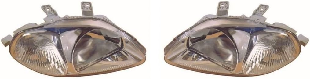 HONDA CIVIC 1996-1998 HEADLIGHTS HEADLAMPS 1 PAIR O/S & N/S