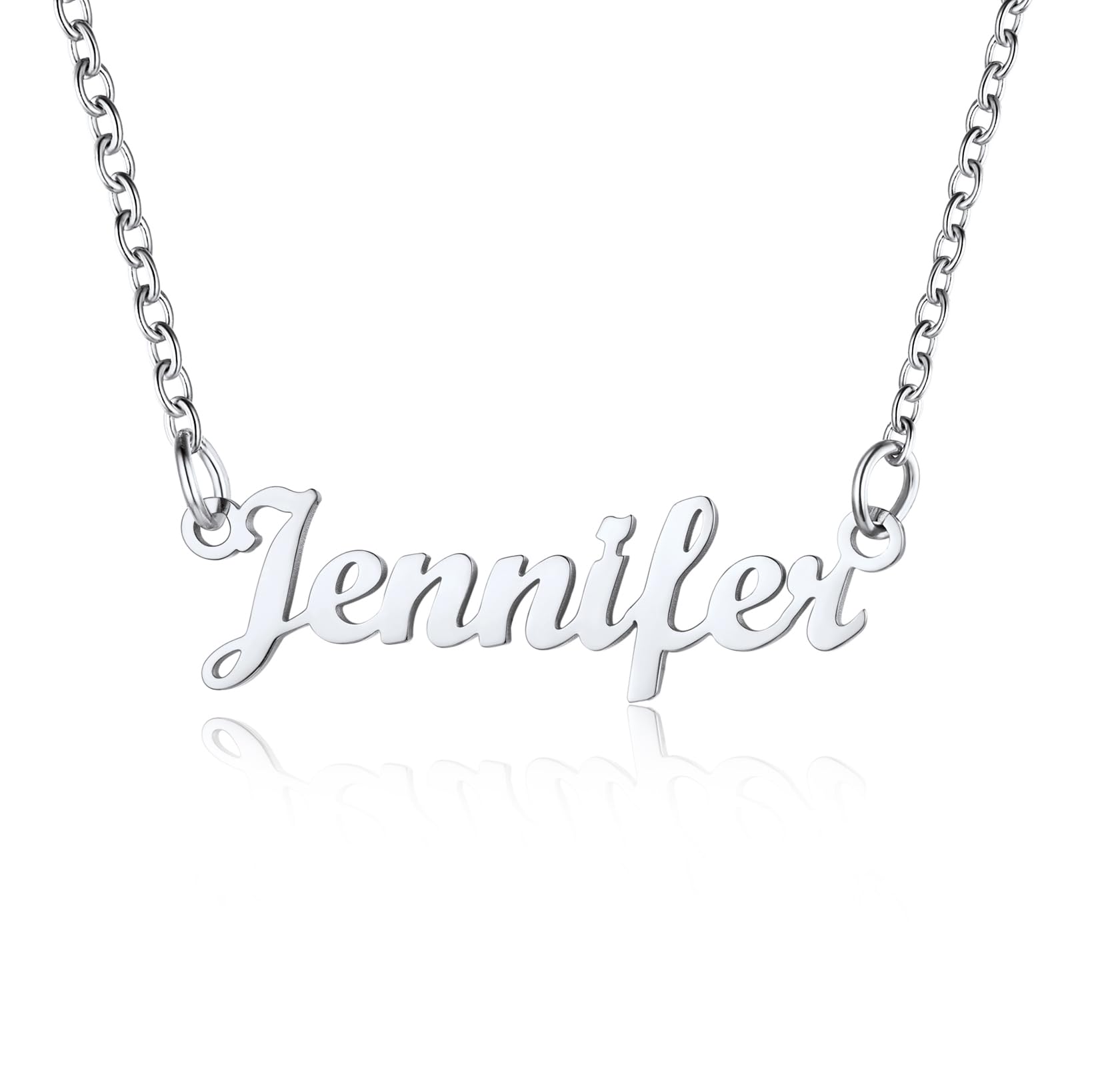 U7 Ladies Jewellery Pendant Necklace with Name Jennifer Necklaces — image 1