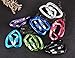 Kimjee 12KN Locking Carabiner 2 Pack D Ring Clips Aluminum Screw Lock Carabiner Clips Heavy Duty Caribeaner for Hammocks, Dog Leash & Harness，Camping Accessories,Hiking,Keychains,Outdoors (Black 2)