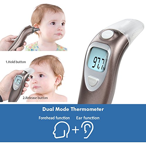 ELERA Forehead and Ear Thermometer Infrared Fever Thermometer for Baby