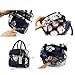 wonderful flower Insulated Lunch Box Cooler Bag lunch bag flower (003Navy)