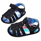 Binmer(TM) Baby Infant Kids Girl boys Soft Sole Crib Toddler Newborn Sandals Shoes (0~6 Month, Black)