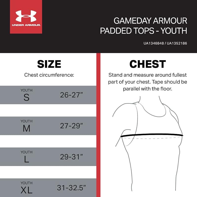 Gameday Armour Pro 5-Pad Top Gioventù Bianco M